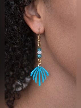 Electric, Blue Earrings Palm beach style